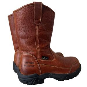 Hytest Men's Waterproof Metatarsal Guard Safety Boots Size 6 (women’s 8)